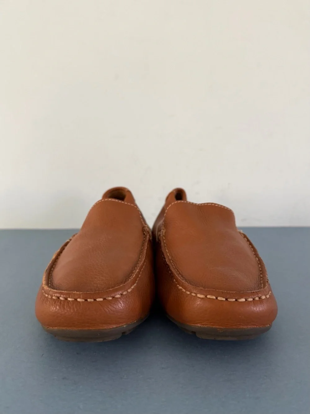 Sperry Top Sider Wave Venetian Driver Loafer Medium Beige Leather Boat Shoes